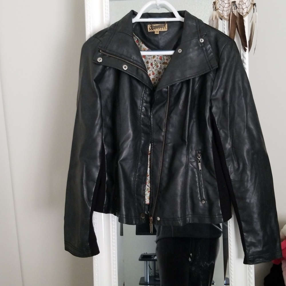 Vegan leather jacket